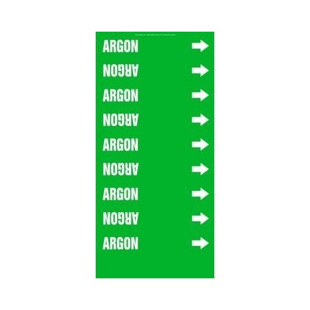 Accuform FRENCH PIPE MARKER ARGON LANGUAGE CRPK142STF CRPK142STF